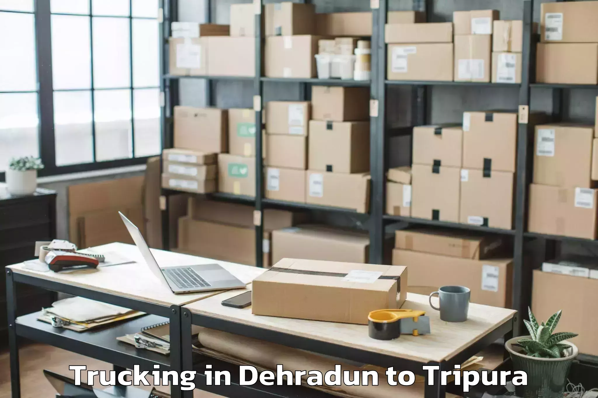 Professional Dehradun to Kathalia Trucking